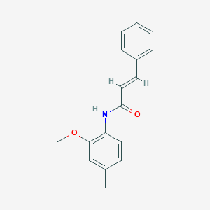 molecular formula C17H17NO2 B7456254 (E)-N-(2-methoxy-4-methylphenyl)-3-phenylprop-2-enamide 
