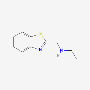 molecular formula C10H12N2S B7456262 N-(1,3-benzothiazol-2-ylmethyl)ethanamine 