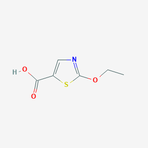 molecular formula C6H7NO3S B7456293 2-Ethoxy-1,3-thiazole-5-carboxylic acid 