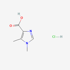 molecular formula C6H9ClN2O2 B7456344 1,5-Dimethyl-1H-imidazole-4-carboxylic acid hydrochloride 