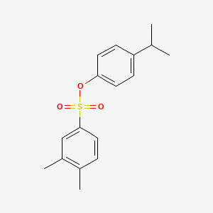 molecular formula C17H20O3S B7456525 4-(Propan-2-yl)phenyl 3,4-dimethylbenzene-1-sulfonate 