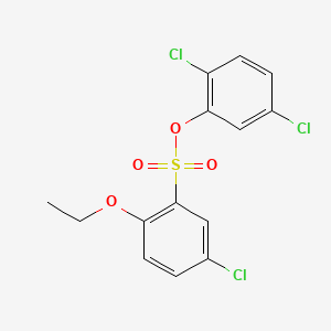 molecular formula C14H11Cl3O4S B7456582 2,5-Dichlorophenyl 5-chloro-2-ethoxybenzene-1-sulfonate 