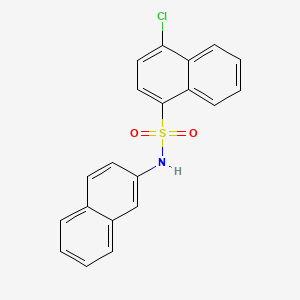 molecular formula C20H14ClNO2S B7456628 4-chloro-N-(naphthalen-2-yl)naphthalene-1-sulfonamide 