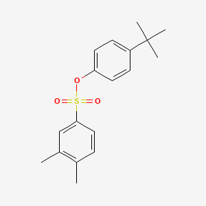 molecular formula C18H22O3S B7456774 4-Tert-butylphenyl 3,4-dimethylbenzene-1-sulfonate 