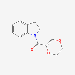 molecular formula C13H13NO3 B7456989 2,3-Dihydro-1,4-dioxin-5-yl(2,3-dihydroindol-1-yl)methanone 