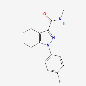 molecular formula C15H16FN3O B7457033 1-(4-fluorophenyl)-N-methyl-4,5,6,7-tetrahydroindazole-3-carboxamide 
