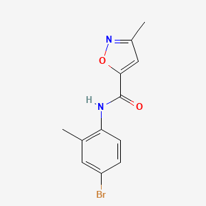 molecular formula C12H11BrN2O2 B7457086 N-(4-bromo-2-methylphenyl)-3-methyl-1,2-oxazole-5-carboxamide 