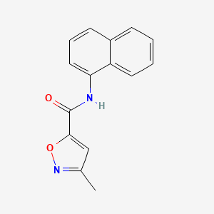 3-methyl-N-naphthalen-1-yl-1,2-oxazole-5-carboxamide