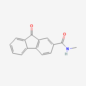 molecular formula C15H11NO2 B7457135 N-methyl-9-oxofluorene-2-carboxamide 
