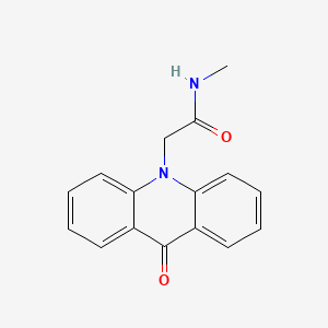 molecular formula C16H14N2O2 B7457206 N-methyl-2-(9-oxoacridin-10-yl)acetamide 