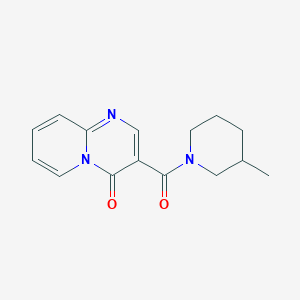 molecular formula C15H17N3O2 B7457243 3-(3-Methylpiperidine-1-carbonyl)pyrido[1,2-a]pyrimidin-4-one 