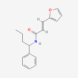 molecular formula C17H19NO2 B7457254 (E)-3-(furan-2-yl)-N-(1-phenylbutyl)prop-2-enamide 