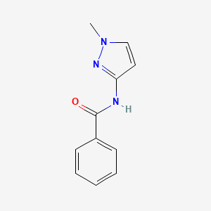 molecular formula C11H11N3O B7457268 N-(1-methylpyrazol-3-yl)benzamide 