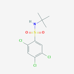 molecular formula C10H12Cl3NO2S B7457287 N-tert-butyl-2,4,5-trichlorobenzenesulfonamide 