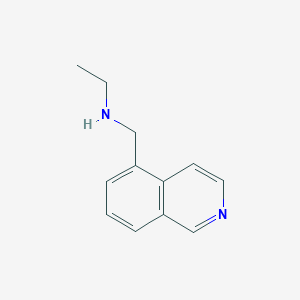 molecular formula C12H14N2 B7457308 N-(异喹啉-5-基甲基)乙胺 