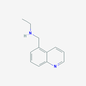 molecular formula C12H14N2 B7457312 N-(quinolin-5-ylmethyl)ethanamine 
