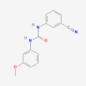 molecular formula C15H13N3O2 B7457327 1-(3-Cyanophenyl)-3-(3-methoxyphenyl)urea 