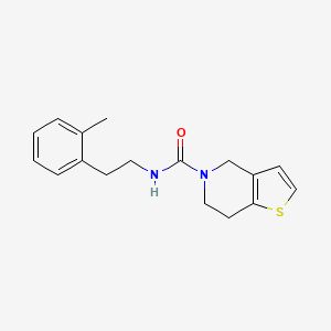molecular formula C17H20N2OS B7457394 N-[2-(2-methylphenyl)ethyl]-6,7-dihydro-4H-thieno[3,2-c]pyridine-5-carboxamide 