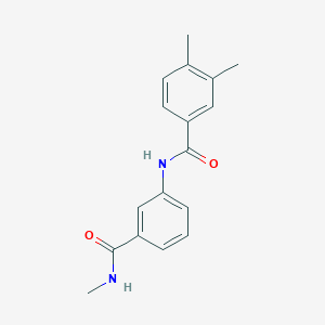 molecular formula C17H18N2O2 B7457468 3,4-dimethyl-N-[3-(methylcarbamoyl)phenyl]benzamide 