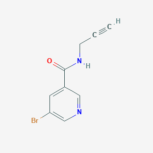 molecular formula C9H7BrN2O B7457506 5-bromo-N-prop-2-ynylpyridine-3-carboxamide 