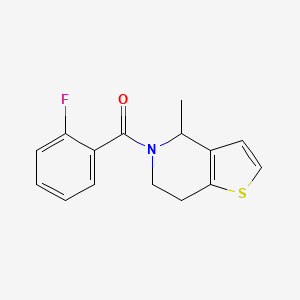 (2-fluorophenyl)-(4-methyl-6,7-dihydro-4H-thieno[3,2-c]pyridin-5-yl)methanone
