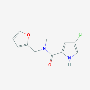 molecular formula C11H11ClN2O2 B7457689 4-chloro-N-(furan-2-ylmethyl)-N-methyl-1H-pyrrole-2-carboxamide 
