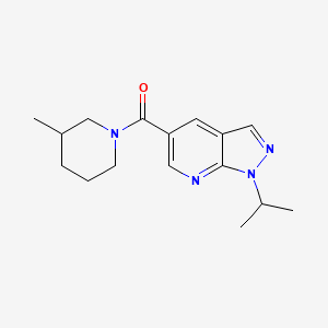 molecular formula C16H22N4O B7457706 (3-Methylpiperidin-1-yl)-(1-propan-2-ylpyrazolo[3,4-b]pyridin-5-yl)methanone 