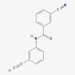 molecular formula C16H10N2O B7457751 3-cyano-N-(3-ethynylphenyl)benzamide 