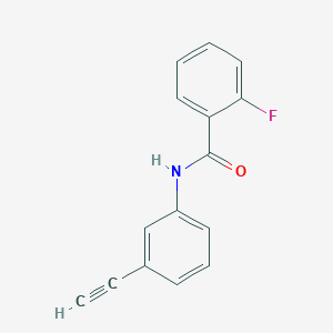 molecular formula C15H10FNO B7457764 N-(3-ethynylphenyl)-2-fluorobenzamide 