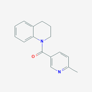 molecular formula C16H16N2O B7457769 3,4-dihydro-2H-quinolin-1-yl-(6-methylpyridin-3-yl)methanone 