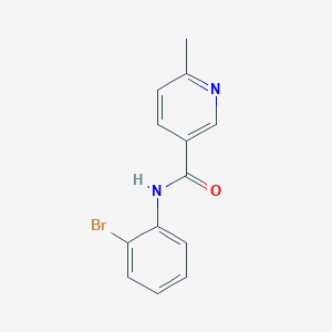 molecular formula C13H11BrN2O B7457779 N-(2-bromophenyl)-6-methylpyridine-3-carboxamide 