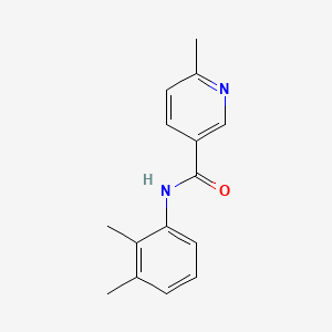molecular formula C15H16N2O B7457808 N-(2,3-dimethylphenyl)-6-methylpyridine-3-carboxamide 