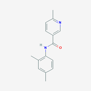 molecular formula C15H16N2O B7457812 N-(2,4-dimethylphenyl)-6-methylpyridine-3-carboxamide 
