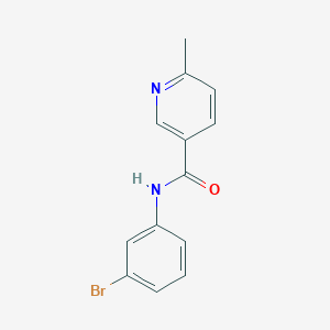 molecular formula C13H11BrN2O B7457825 N-(3-bromophenyl)-6-methylpyridine-3-carboxamide 
