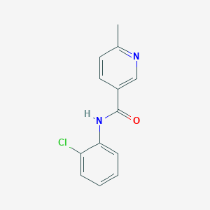 molecular formula C13H11ClN2O B7457852 N-(2-chlorophenyl)-6-methylpyridine-3-carboxamide 