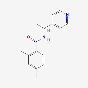 molecular formula C16H18N2O B7457874 2,4-dimethyl-N-(1-pyridin-4-ylethyl)benzamide 