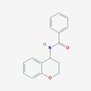 molecular formula C16H15NO2 B7457889 N-(3,4-dihydro-2H-1-benzopyran-4-yl)benzamide 