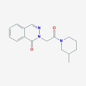 molecular formula C16H19N3O2 B7457940 2-[2-(3-Methylpiperidin-1-yl)-2-oxoethyl]phthalazin-1-one 