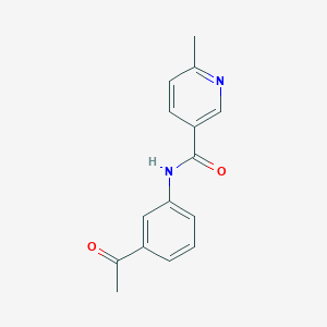 molecular formula C15H14N2O2 B7457946 N-(3-acetylphenyl)-6-methylpyridine-3-carboxamide 