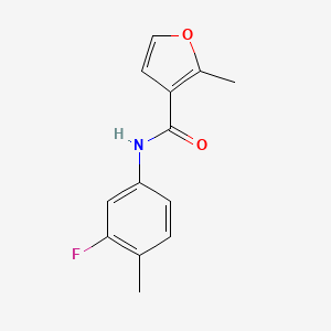N-(3-fluoro-4-methylphenyl)-2-methylfuran-3-carboxamide