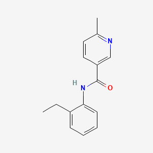 molecular formula C15H16N2O B7458041 N-(2-ethylphenyl)-6-methylpyridine-3-carboxamide 