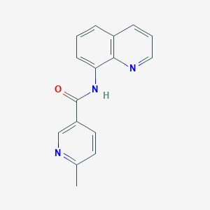 molecular formula C16H13N3O B7458086 6-methyl-N-quinolin-8-ylpyridine-3-carboxamide 