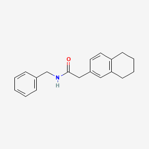 molecular formula C19H21NO B7458096 N-benzyl-2-(5,6,7,8-tetrahydronaphthalen-2-yl)acetamide 