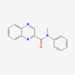 molecular formula C16H13N3O B7458169 N-methyl-N-phenylquinoxaline-2-carboxamide 