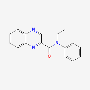molecular formula C17H15N3O B7458171 N-ethyl-N-phenylquinoxaline-2-carboxamide 