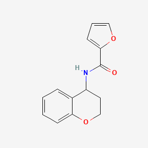 molecular formula C14H13NO3 B7458172 N-(3,4-dihydro-2H-chromen-4-yl)furan-2-carboxamide 