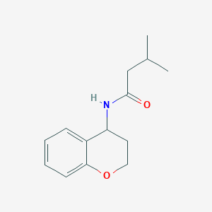 molecular formula C14H19NO2 B7458173 N-(3,4-dihydro-2H-chromen-4-yl)-3-methylbutanamide 