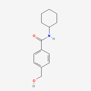 molecular formula C14H19NO2 B7458183 N-cyclohexyl-4-(hydroxymethyl)-benzamide 