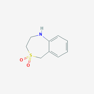 molecular formula C9H11NO2S B7458245 5,6,7,9-Tetrahydro-8-thia-5-aza-benzocycloheptene8,8-dioxide 