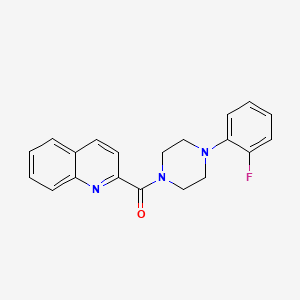 molecular formula C20H18FN3O B7458275 [4-(2-Fluorophenyl)piperazin-1-yl](quinolin-2-yl)methanone 